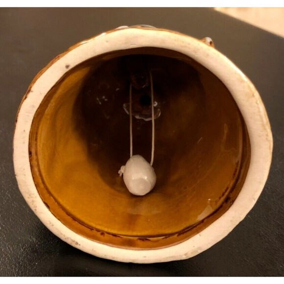 Playful Dolphins Figurine Nautical Pottery Bell with Beach Ocean Marine - Picture 5 of 8